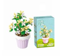 LOTOLO Mini Flower Succulent Bonsai Building Block Set,Simulation Pot Plant Artificial Particle Flower Botanical Collection Construction Building Bricks Toy,Home Decors (Fragrans)
