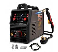 Lotos Technology Lotos LTP5000D 50Amp Non-Touch Pilot Arc Plasma Cutter Dual Voltage 110V/220V 1/2 Inch Clean Cut Brown