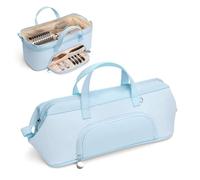 Lotour Hair Tools Travel Case Bag for Shark HD430 Flex Style/Dyson Hair Dryer/Dyson Airwrap, Portable Travel Storage Organizer for Hair Attachments (Blue)