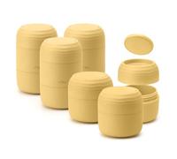 Lotour PLA Travel Skincare Jars, TSA Leakproof Refillable Containers, 6PC