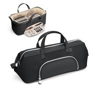 Lotour Travel Bag for Shark Flexstyle/Dyson Airwrap, Hair Tools Storage Case for Shark HD430/440 Flexstyle, Portable Travel Storage Bag for Hair Dryer and Attachments (Black)