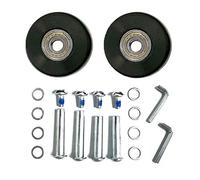 LOTOWELZON 2pcs Luggage Suitcase Replacement Wheels, 50mm Inline Outdoor Roller Skate Wheels with 8mm(0.31") Bearings 35mm 40mm Axles Wrenches Repair Set (OD50xTHK18mm/1.97"x0.7")