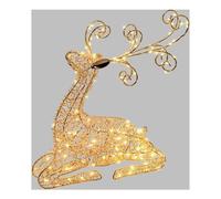Lots Decor Reindeer Metal Lying LED Fixed Light Copper