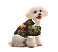 Lots of fresh vegetables Print Pure Cotton Pet T-Shirt, Dogs & Cats Comfy Tee Vest, for Small Medium Summer Winter Clothes