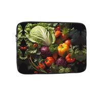 Lots of Fresh Vegetables Printed Laptop Cover Portable Protective Case Suitable for Business Trips and Documents 15 inch