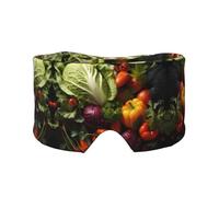 Lots of Fresh Vegetables Unisex Side Sleeping Headband, Sleeping Eye Mask and Ear Muffs, (26.8 * 4.3 inches), Indoor and Outdoor Travel Yoga Adjustable Comfort Eye and Ear Muffs,