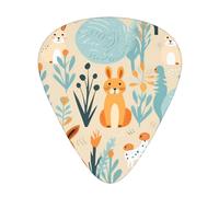 Lots of rabbits Guitar picks in thin, medium, and thick sizes, 12-piece set, suitable for electric guitar and various instruments