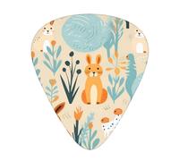 Lots of rabbits Printed guitar picks - three thicknesses: thin, medium and thick, suitable for electric guitar, bass and ukulele.