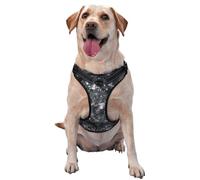 Lots Of Shining Mirror Ball No Pull Dog Harness Adjustable Reflective Oxford Easy Control Medium Large Dog Harness