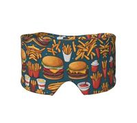 Lots of Tasty Food Unisex Side Sleeping Headband, Sleeping Eye Mask and Ear Muffs, (26.8 * 4.3 inches), Indoor and Outdoor Travel Yoga Adjustable Comfort Eye and Ear Muffs,