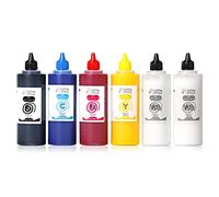LOTSA. STYLE Premium DTF Ink Refill for Inkjet Printers Heat Transfer Film Printing (250ml x 6, CMYK Wh)