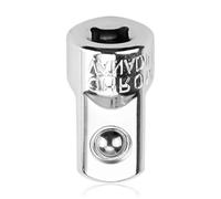 Lotsdonxia 1/4" to 1/2" Steel Socket Adapter - Heavy-Duty Chrome Vanadium Impact Driver Converter for Ratchets, Wrenches & DIY Repairs (Silver)