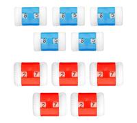 Lotsdonxia 10 Pcs Crochet Row Counters - Knitting Accessories Portable and Efficient Stitch Counters in Red & Blue for Sewing and Knitting Projects