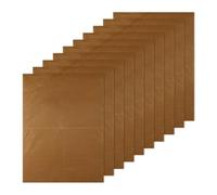 Lotsdonxia 10 Pcs Non-Stick Baking Sheets, 30x40 cm Reusable Oven Liners, Brown - Heat Resistant Pastry & Cookie Mats for Home Baking & Roasting