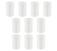 Lotsdonxia 10 Pcs Plastic Film Canisters - Portable 33mm Compact Storage Containers with Secure Lids for Film Screws Beads Fish Baits