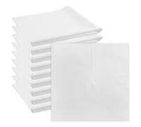 Lotsdonxia 10 Pcs Reusable Lint Free Cloths - Zero Residue, Eco-Friendly, Multi-Surface Premium Cleaning and Oiling Cloths for Wood, Electronics, Glass, and More (White)