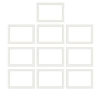 Lotsdonxia 10 PCS White Acid-Free A4 Photo Frame Mounts with UV Protection | Premium Colour-Restoring Mat Board for Posters, Artwork & Photographs