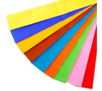 Lotsdonxia 10 Sheets Crepe Paper Rolls - Multicolor Eco-Friendly Craft and Gift Wrapping Paper for Florists, DIY Flowers, and Event Decor (80x50cm)