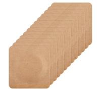 Lotsdonxia 100-Pack Self-Adhesive Castor Oil Belly Button Patches - Proof Design Organic Cotton Absorbent Wrap Kit for Abdominal Therapy, Leak (Oil Not Included)