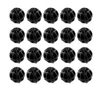 Lotsdonxia 100 Pcs Bio Balls Filter Media, 1.6cm Porous Aquarium Bio Balls, Plastic Spherical Fish Pond Cleaner for Fish Tanks, Ponds & Waterfalls (Black)