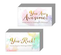 Lotsdonxia 100 PCS Gratitude Cards, Compliment Cards Featuring Positive Affirmations, Customizable Paper Gifts for Nurse Appreciation