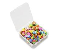 Lotsdonxia 100 Pieces of Mini Erasers in Cute Animal and Fruit Shapes - Ideal as Student Stationery, Party Favors, or Classroom Rewards for Children（A+B）