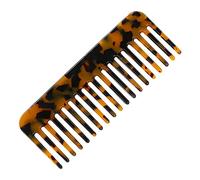 Lotsdonxia 11.8cm Unisex Large Hair Detangling Comb with Stylish Leopard Print Wide Tooth Comb for Effortless Styling of Long, Curly, and Wavy Hair