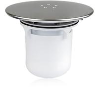 Lotsdonxia 115mm Shower Drain Cover for 90mm Waste Hole, Durable ABS Fast Flow Plughole Replacement, Removable Top Cap