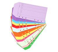 Lotsdonxia 12 Pcs Budget Envelopes System Cardstock Cash Organisers Punch Holes for Money Saving Expense Tracker (12 Colours)