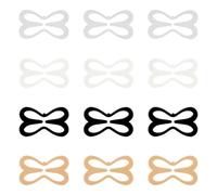 Lotsdonxia 12 Pcs Non-Slip Bra Strap Clips | Racerback Converter Clips for Activewear, Bikinis & Shirts | 4-Colour Cleavage Control & Conceal Straps Set