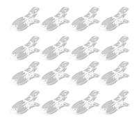 Lotsdonxia 12 Pcs Transparent Vertical Blind Clips - Temporary Blinds Adjusters and Curtain Holders, Multi-Use Home Clips for Shades, Fabrics, DIY