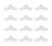 Lotsdonxia 12 Pcs Universal Silicone Gel CPAP Nasal Pads - Washable Mask Cushions, Soft Nose Bridge Protector for Comfort, Reduces Red Marks and Mask Pressure