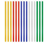 Lotsdonxia 15 Pcs Plastic Slide Binders for A4 Documents - 5 Colour-Coded Durable and Reusable Spine Bars, No-Punch Binding Grip for Office, School & Study Reports