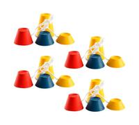 Lotsdonxia 16 Pcs Winter Golf Tees Set - 4 Heights Frost-Resistant Rubber Tees, All-Weather Training Teesfor Mats, Driving Range & Frozen Turf (Multi-Colour)