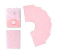 Lotsdonxia 160 Sheets Oil Control Blotting Paper Portable Natural Absorbent Paper for Men and Women Pink Rose Fragrances