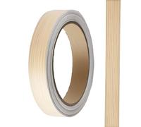 Lotsdonxia 18mm x 10M Oak Melamine Trim Edging Tape - Self-Adhesive PVC Wood Effect Edge Banding for Furniture, Worktops, Cabinets, Shelves and Restoration
