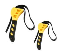 Lotsdonxia 2-Pack Adjustable Strap Wrench Set - Heavy Duty Rubber Grip Tool for Oil Filters, Pipes or Plumbing, Non-Slip Mechanical Wrench for DIY and Professional Use (50cm & 60cm)