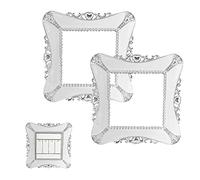 Lotsdonxia 2-Pack Light Switch Cover Stickers Decorative Plug Socket Surround Covers for Stylish Home Wall Decor (White)