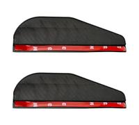 Lotsdonxia 2-Pack Rearview Mirror Rain Covers - Universal Carbon Fibre-Style Wing Mirror Shields with Smoke Guard for Cars, SUVs, and Trucks