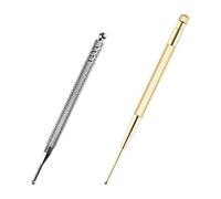 Lotsdonxia 2-Pack Retractable Personal Health Acupuncsure Pen Set - Dual Head Stainless Steel and Copper Reflexology Tools for Facial/Body Massage, Trigger Point Therapy or Acupresture Relief
