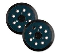 Lotsdonxia 2 Pcs 5 Inch Orbital Sander Backing Pads, Reduced Vibration Design 8-Hole Hook and Loop Base with Universal Fit, High-Density Rubber Replacement Pads for Sanders