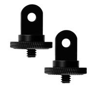 Lotsdonxia 2 Pcs CNC Aluminium Tripod Adapters - Anti-Shock Rustproof Accessory Kit Universal Mount, Suitable for Wide Range of Camera Models and Features