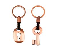 Lotsdonxia 2 Pcs Couple Keyrings Set - Valentine's Day Present, Romantic Gifts for Him and Her, Creative Wedding Keepsake for Commemoration Day Celebration