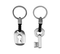 Lotsdonxia 2 Pcs Couple Keyrings Set - Valentine's Day Present, Romantic Gifts for Him and Her, Creative Wedding Keepsake for Commemoration Day Celebration