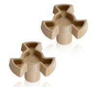 Lotsdonxia 2 Pcs Microwave Turntable Coupler Replacement - Universal Fit Heat-Resistant Plastic Roller Shaft for Oven Repair