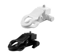 Lotsdonxia 2-Pcs Selfie Light Clip for Monitor Mount, Anti-Slip Camera Clamp with 1/4" Universal Screw, Phone Holder Attachment for Laptop Tripod Live Stream & Video Conferencing