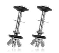 Lotsdonxia 2 Pcs Stainless Steel Toilet Cistern Bolts Kit, Grade Close Coupling Tank-to-Pan Fixings, Corrosion-Resistant Bolts, Nuts and Washers for Secure Installation