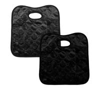 Lotsdonxia 2 Pcs Waterproof Baby Car Seat Protectors - Absorbent Potty Training Liners, Universal Car Seat Covers for Toddlers, Strollers and High Chairs, Machine Washable (Grey & Black)