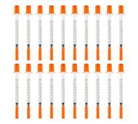 Lotsdonxia 20 Pcs 1ml Disposable Plastic Syringes - Precision Measuring & Distribution Tools for Labs, Pet Feeding & Cake Decorating (8mm)