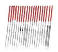 Lotsdonxia 20 Pcs Diamond Needle File Set - Miniature Hand Tools with PVC Grip, Precision Modelling Files for Jewelry, Metal, Wood and Plastic